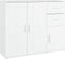 vidaXL - Dressoir - 91x29,5x75 - cm - bewerkt - hout - wit