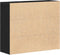 vidaXL - Dressoir - 91x29,5x75 - cm - spaanplaat - zwart - eikenkleurig