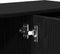 vidaXL - Dressoir - 91x29,5x75 - cm - spaanplaat - zwart - eikenkleurig