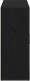 vidaXL - Dressoir - 91x29,5x75 - cm - spaanplaat - zwart - eikenkleurig
