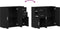 vidaXL - Dressoir - 91x29,5x75 - cm - spaanplaat - zwart - eikenkleurig