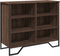 vidaXL - Dressoir - 91x35,5x74,5 - cm - bewerkt - hout - bruin - eikenkleur