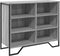 vidaXL - Dressoir - 91x35,5x74,5 - cm - bewerkt - hout - grijs - sonoma - eikenkleurig