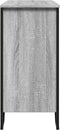 vidaXL - Dressoir - 91x35,5x74,5 - cm - bewerkt - hout - grijs - sonoma - eikenkleurig