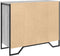 vidaXL - Dressoir - 91x35,5x74,5 - cm - bewerkt - hout - grijs - sonoma - eikenkleurig