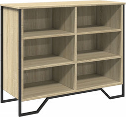 vidaXL - Dressoir - 91x35,5x74,5 - cm - bewerkt - hout - sonoma - eikenkleurig