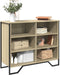 vidaXL - Dressoir - 91x35,5x74,5 - cm - bewerkt - hout - sonoma - eikenkleurig