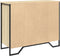 vidaXL - Dressoir - 91x35,5x74,5 - cm - bewerkt - hout - sonoma - eikenkleurig