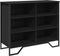 vidaXL - Dressoir - 91x35,5x74,5 - cm - bewerkt - hout - zwart