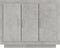 vidaXL - Dressoir - 92x35x75 - cm - bewerkt - hout - betongrijs