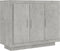 vidaXL - Dressoir - 92x35x75 - cm - bewerkt - hout - betongrijs
