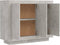 vidaXL - Dressoir - 92x35x75 - cm - bewerkt - hout - betongrijs