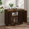 vidaXL - Dressoir - 92x35x75 - cm - bewerkt - hout - bruin - eikenkleur