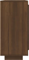 vidaXL - Dressoir - 92x35x75 - cm - bewerkt - hout - bruin - eikenkleur