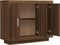 vidaXL - Dressoir - 92x35x75 - cm - bewerkt - hout - bruin - eikenkleur