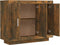 vidaXL - Dressoir - 92x35x75 - cm - bewerkt - hout - gerookt - eikenkleurig