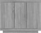 vidaXL - Dressoir - 92x35x75 - cm - bewerkt - hout - grijs - sonoma - eikenkleurig