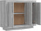 vidaXL - Dressoir - 92x35x75 - cm - bewerkt - hout - grijs - sonoma - eikenkleurig