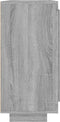 vidaXL - Dressoir - 92x35x75 - cm - bewerkt - hout - grijs - sonoma - eikenkleurig