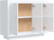 vidaXL - Dressoir - 92x35x75 - cm - bewerkt - hout - hoogglans - wit