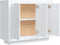 vidaXL - Dressoir - 92x35x75 - cm - bewerkt - hout - wit