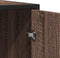 vidaXL - Dressoir - 92x35x76 - cm - bewerkt - hout - bruin - eikenkleurig