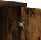 vidaXL - Dressoir - 92x35x76 - cm - bewerkt - hout - gerookt - eikenkleurig