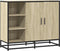 vidaXL - Dressoir - 92x35x76 - cm - bewerkt - hout - sonoma - eikenkleurig