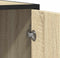 vidaXL - Dressoir - 92x35x76 - cm - bewerkt - hout - sonoma - eikenkleurig