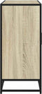 vidaXL - Dressoir - 92x35x76 - cm - bewerkt - hout - sonoma - eikenkleurig