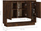 vidaXL - Dressoir - 97x31x75 - cm - bewerkt - hout - gerookt - eikenkleurig