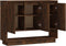 vidaXL - Dressoir - 97x31x75 - cm - bewerkt - hout - gerookt - eikenkleurig