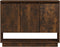 vidaXL - Dressoir - 97x31x75 - cm - bewerkt - hout - gerookt - eikenkleurig