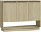 vidaXL - Dressoir - 97x31x75 - cm - bewerkt - hout - sonoma - eikenkleurig