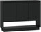 vidaXL - Dressoir - 97x31x75 - cm - bewerkt - hout - sonoma - eikenkleurig