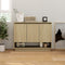 vidaXL - Dressoir - 97x31x75 - cm - bewerkt - hout - sonoma - eikenkleurig