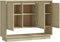 vidaXL - Dressoir - 97x31x75 - cm - bewerkt - hout - sonoma - eikenkleurig