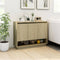 vidaXL - Dressoir - 97x31x75 - cm - bewerkt - hout - sonoma - eikenkleurig