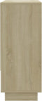 vidaXL - Dressoir - 97x31x75 - cm - bewerkt - hout - sonoma - eikenkleurig