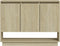 vidaXL - Dressoir - 97x31x75 - cm - bewerkt - hout - sonoma - eikenkleurig