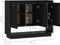 vidaXL - Dressoir - 97x31x75 - cm - bewerkt - hout - sonoma - eikenkleurig