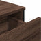 vidaXL - Dressoir - 97x32,5x74,5 - cm - bewerkt - hout - bruin - eikenkleur