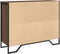 vidaXL - Dressoir - 97x32,5x74,5 - cm - bewerkt - hout - bruin - eikenkleur