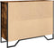 vidaXL - Dressoir - 97x32,5x74,5 - cm - bewerkt - hout - gerookt - eikenkleurig