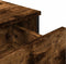 vidaXL - Dressoir - 97x32,5x74,5 - cm - bewerkt - hout - gerookt - eikenkleurig