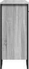 vidaXL - Dressoir - 97x32,5x74,5 - cm - bewerkt - hout - grijs - sonoma - eikenkleur