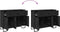 vidaXL - Dressoir - 97x32,5x74,5 - cm - bewerkt - hout - zwart