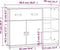 vidaXL - Dressoir - 98,5x40x75 - cm - massief - grenenhout - grijs