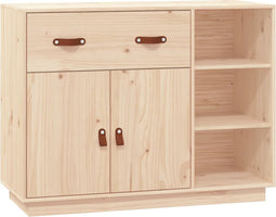 vidaXL - Dressoir - 98,5x40x75 - cm - massief - grenenhout