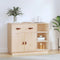 vidaXL - Dressoir - 98,5x40x75 - cm - massief - grenenhout